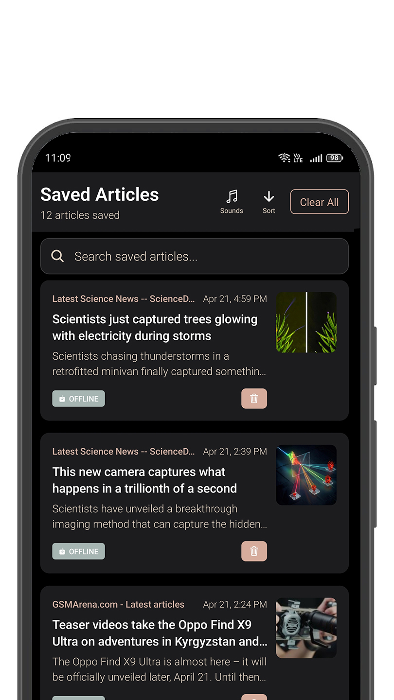 FeedWell Screenshot 3